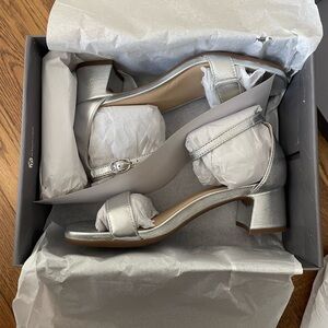 Abeo Silver Strappy Heels